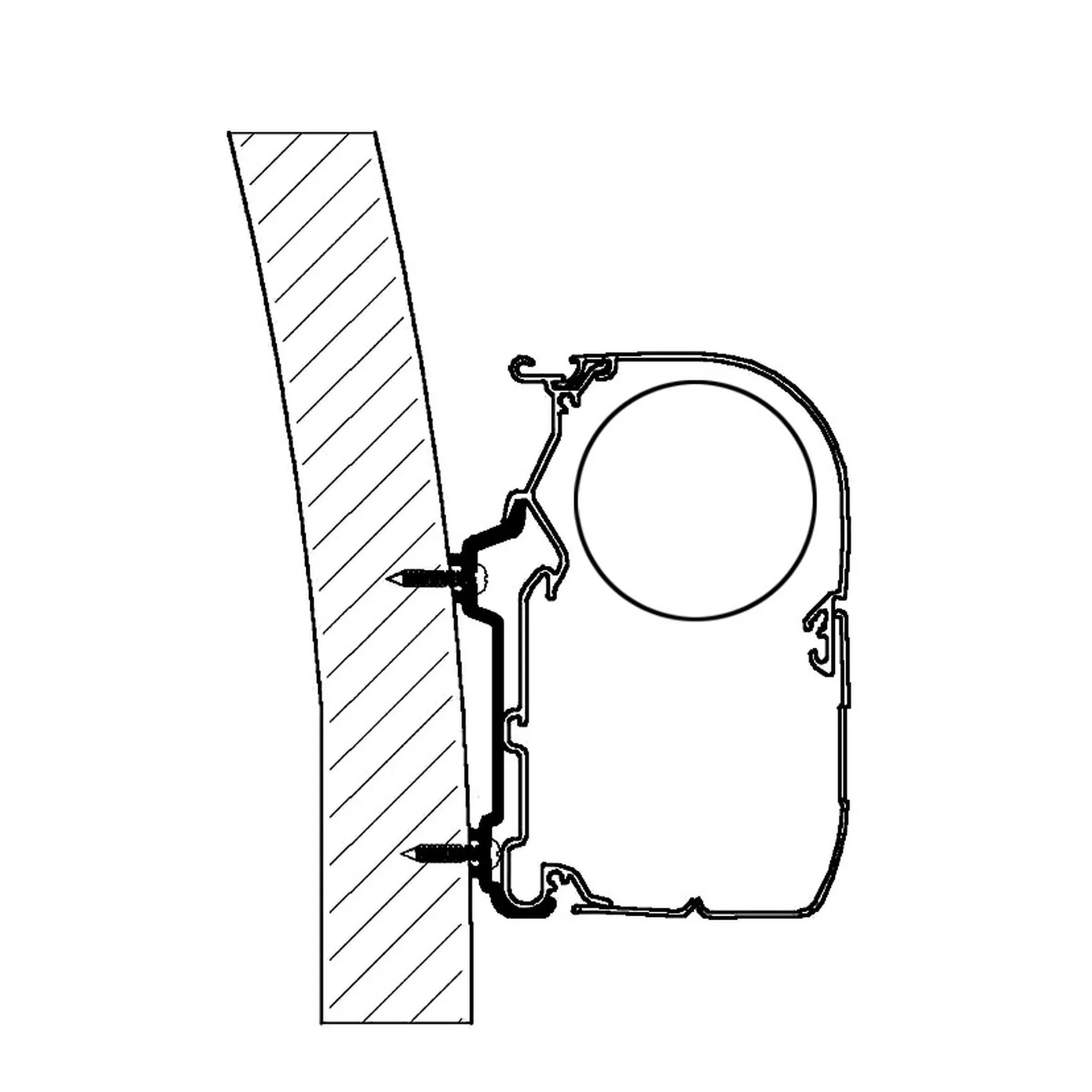 Adaptateur pour stores Hymer SX 4 m série 5
