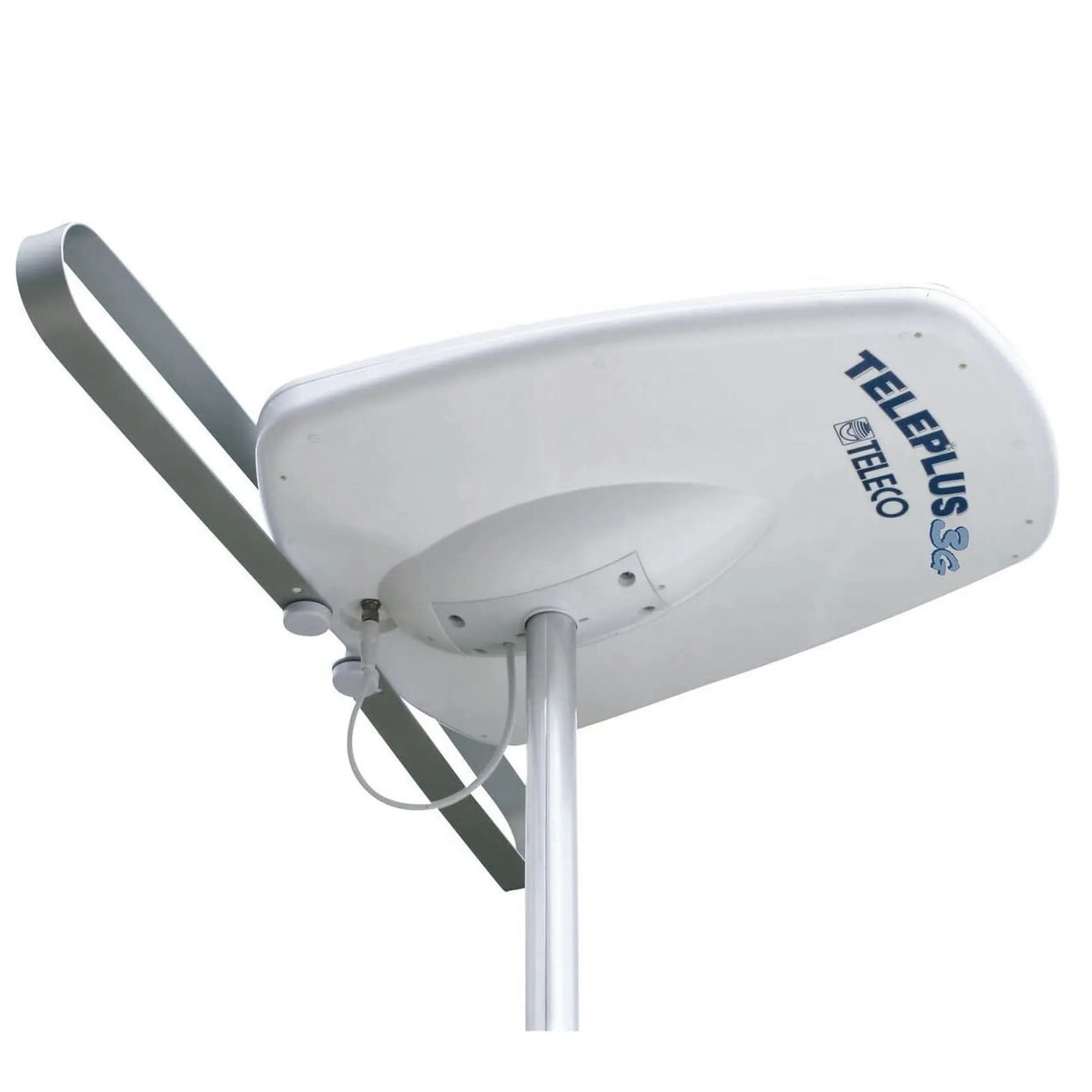 Antenne TV Directionnelle TELEPLUS 3G avec amplificateur AT412 5G et fixation Zamak, câble coaxial 5m