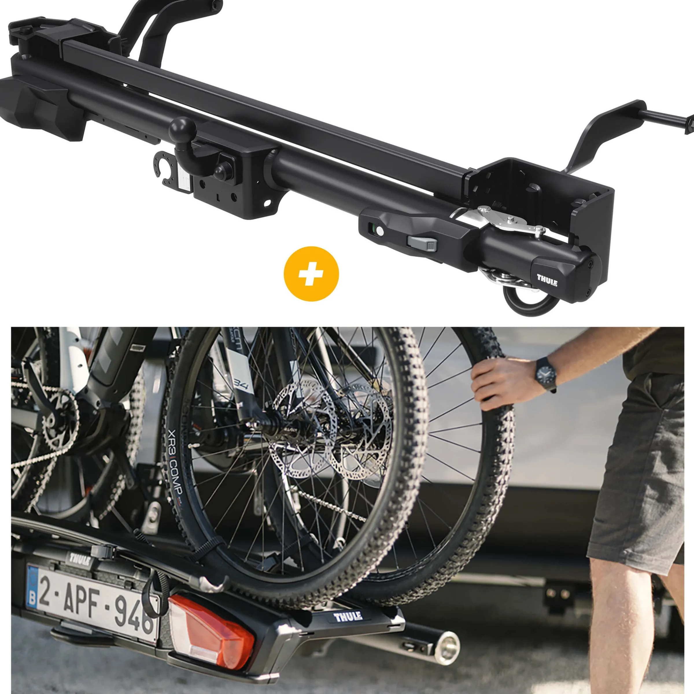 Attelage pivotant Veloswing pour porte-vélos + Faisceau après 02/2011