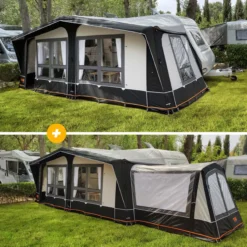 Auvent complet gonflable MALIA AIR Profondeur 240 Taille 18 + Annexe pour auvent gonflable de caravane Malia Air