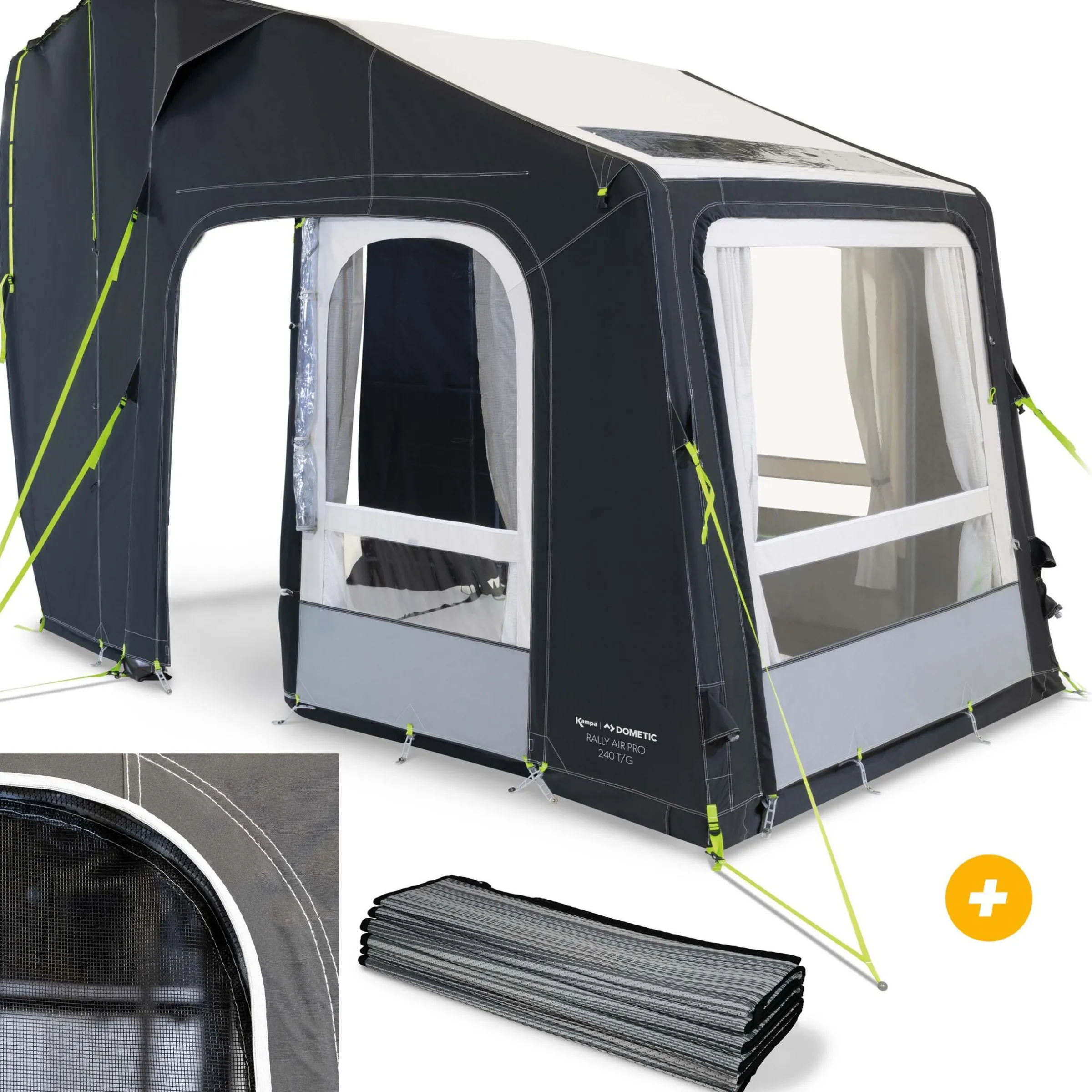Auvent Rally Air Pro 240 TG + Tapis de sol + Panneau en maille