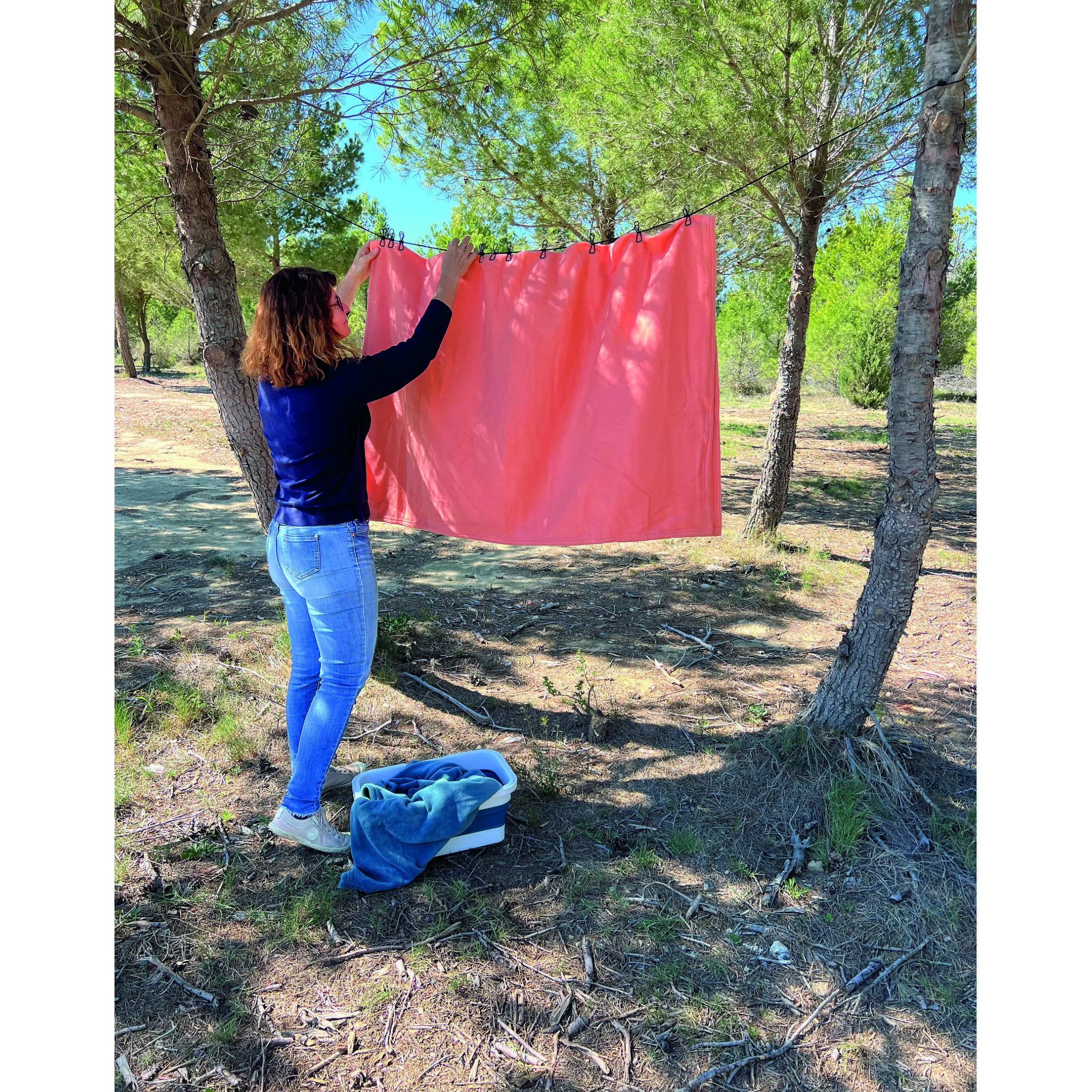Bassine rétractable avec anses