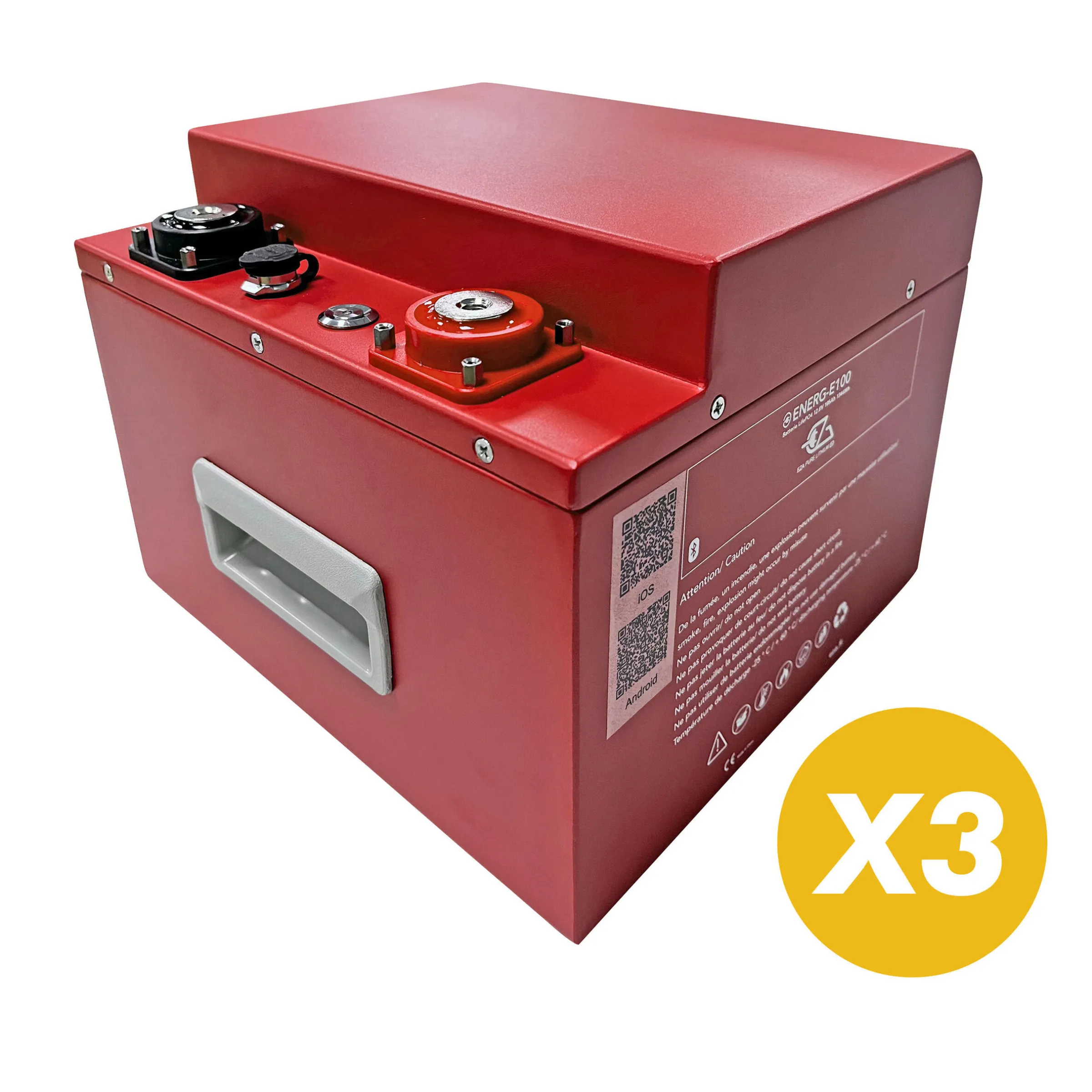 Batterie Lithium ENERG-E 100 Ah + Batterie Lithium ENERG-E 100 Ah + Batterie Lithium ENERG-E 100 Ah