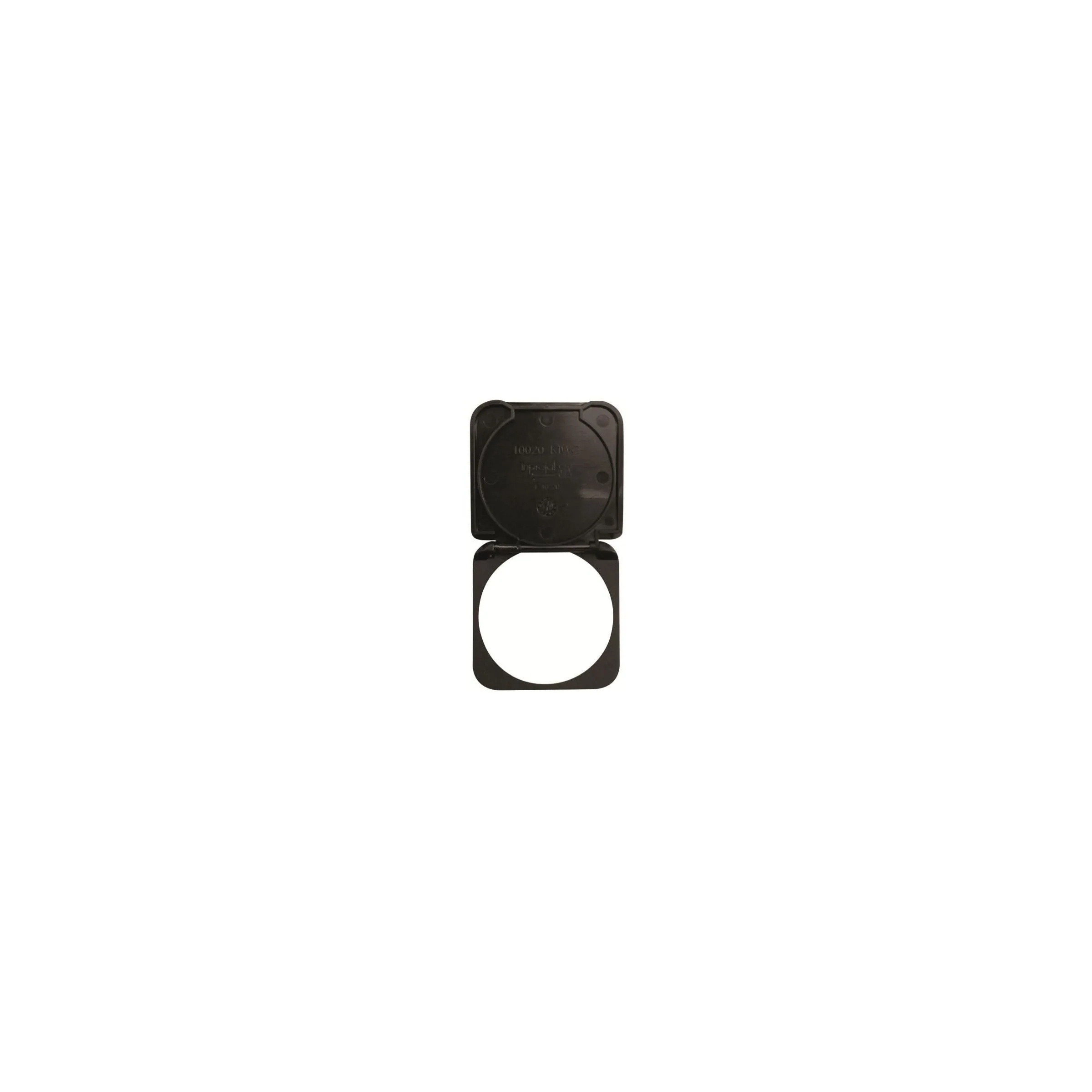 Capot de protection rabattable