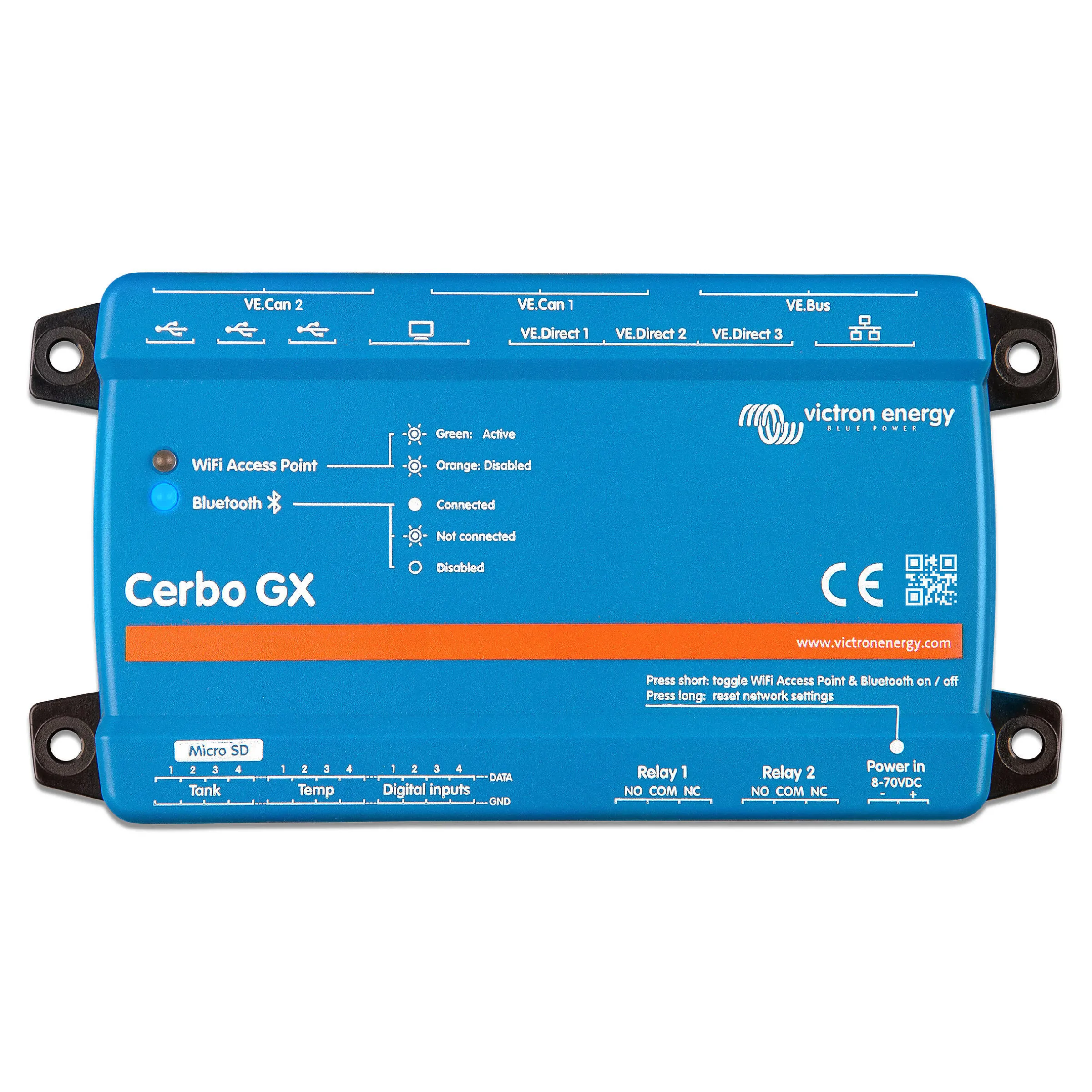 Cerbo GX MK2 Victron pour gérer l'énergie à distance