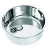 Evier cylindrique en acier inoxydable