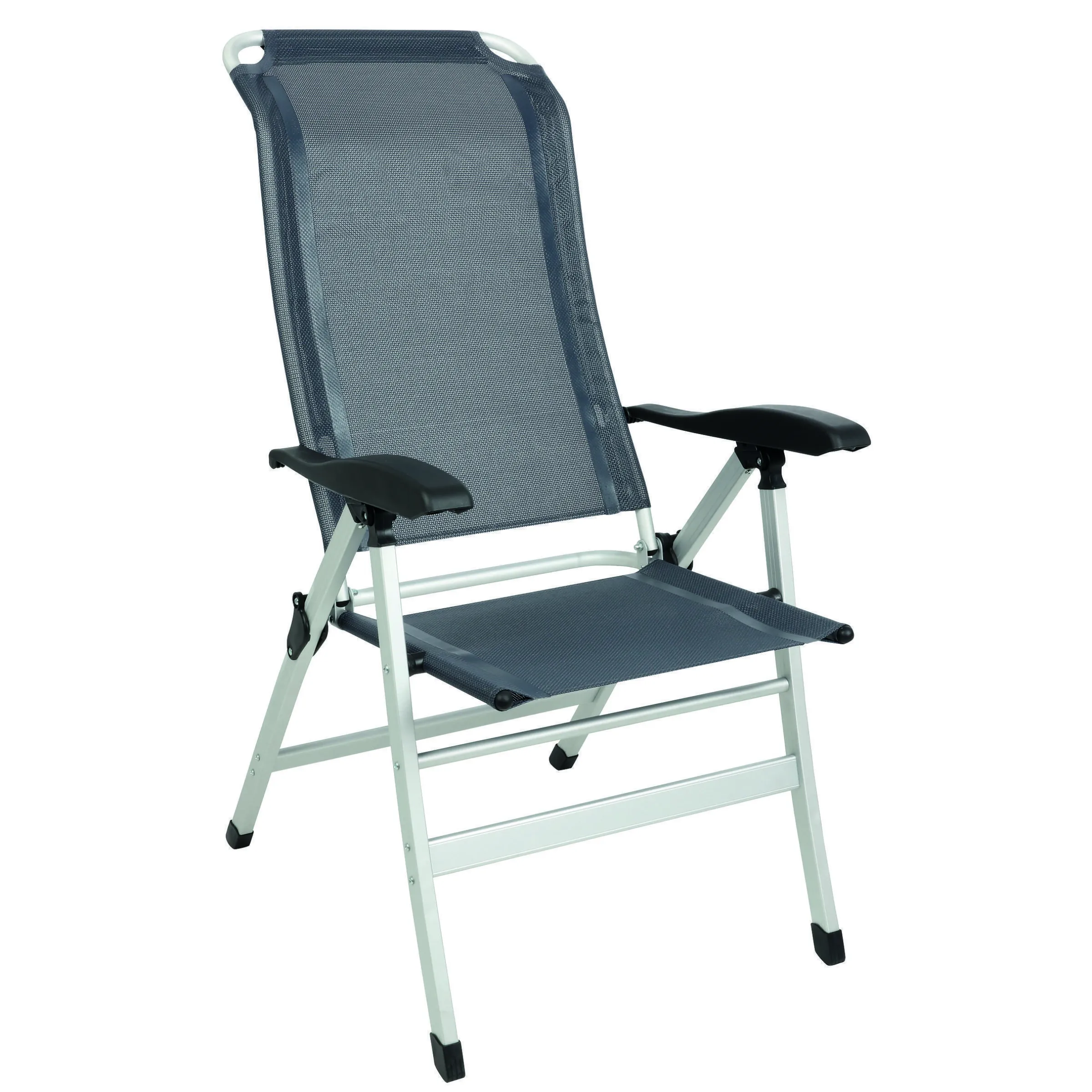 Fauteuil aluminium Confort Maxi Gris navy