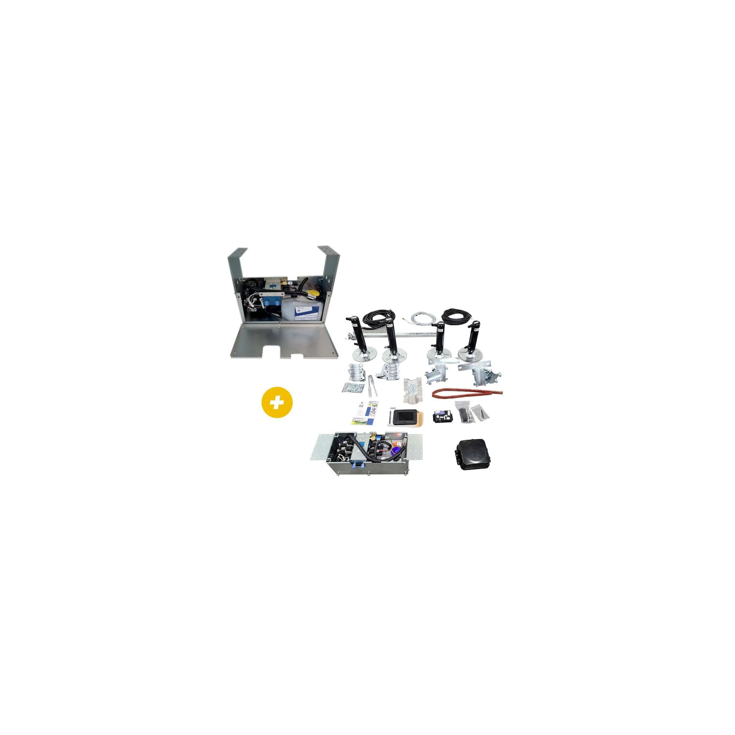 Groupe hydraulique 12V sous plancher +Vérins MB Sprinter STD FWD 2006>