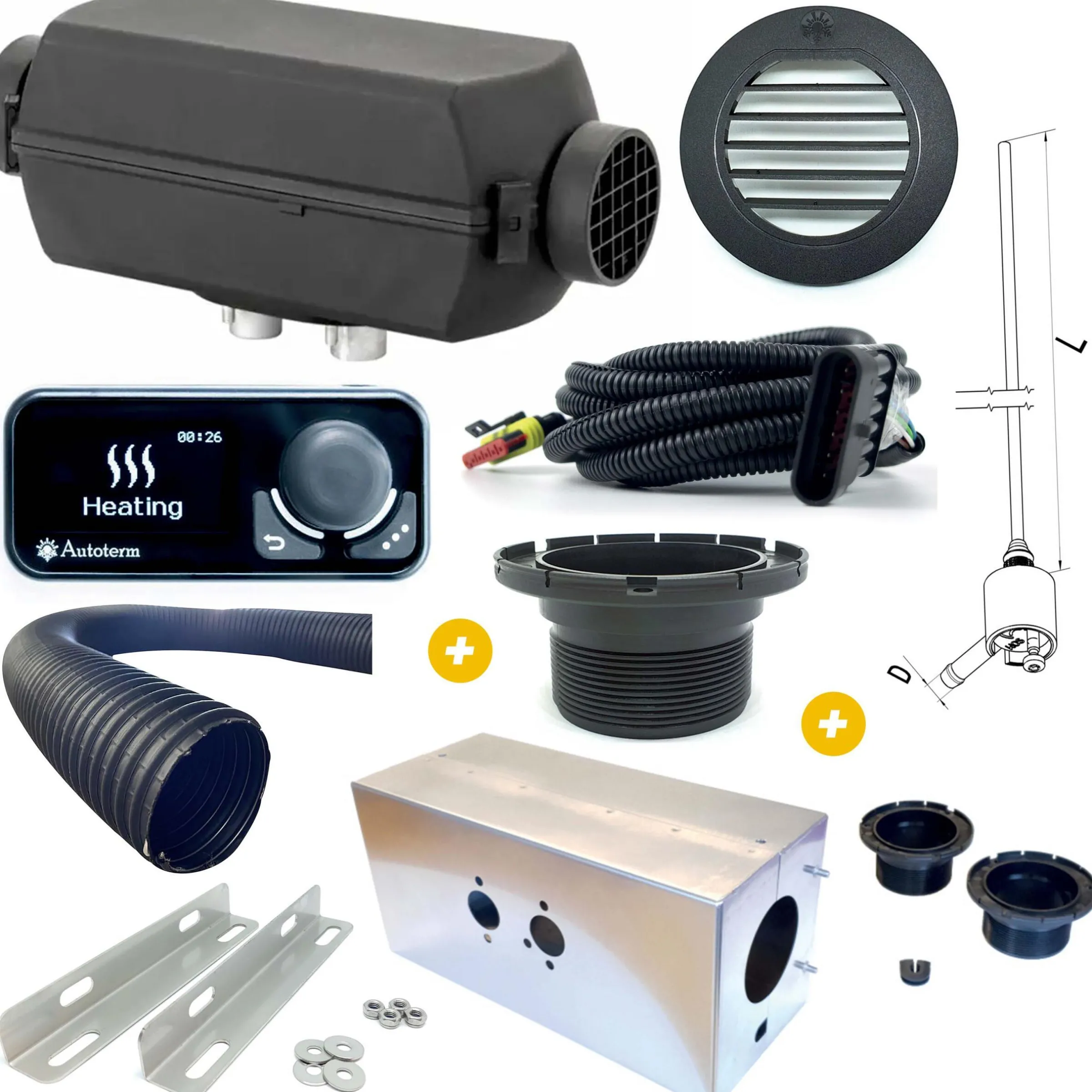Kit chauffage Ford Transit Custom à partir de 2024 – Extérieur