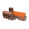 Kit Ghan van L1 (mini 2.50m aménageable) en bois brut