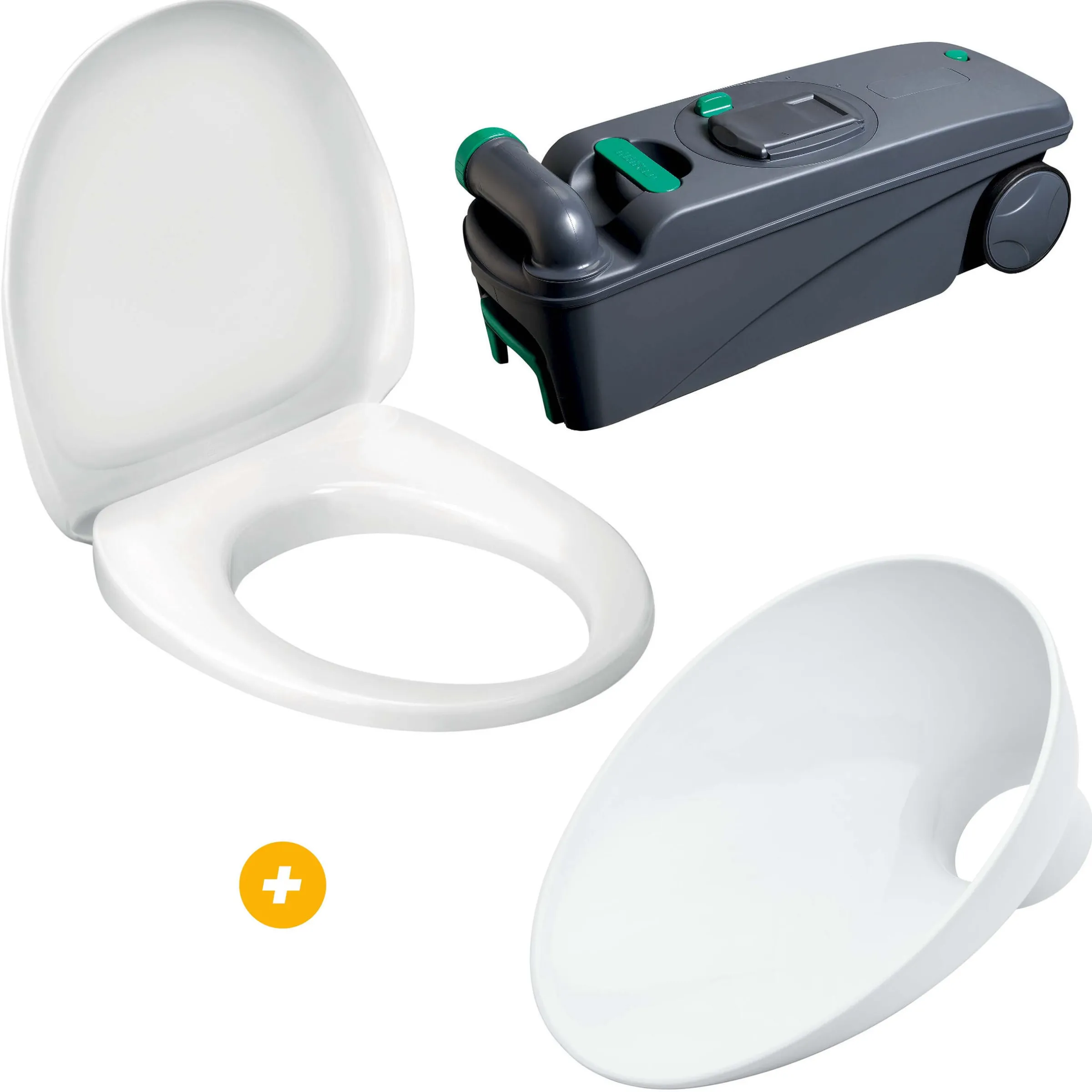 Kit Renov'Toilettes pour C2-C3-C4 version gauche + Insert de toilettes en porcelaine Twusch C2/3/4