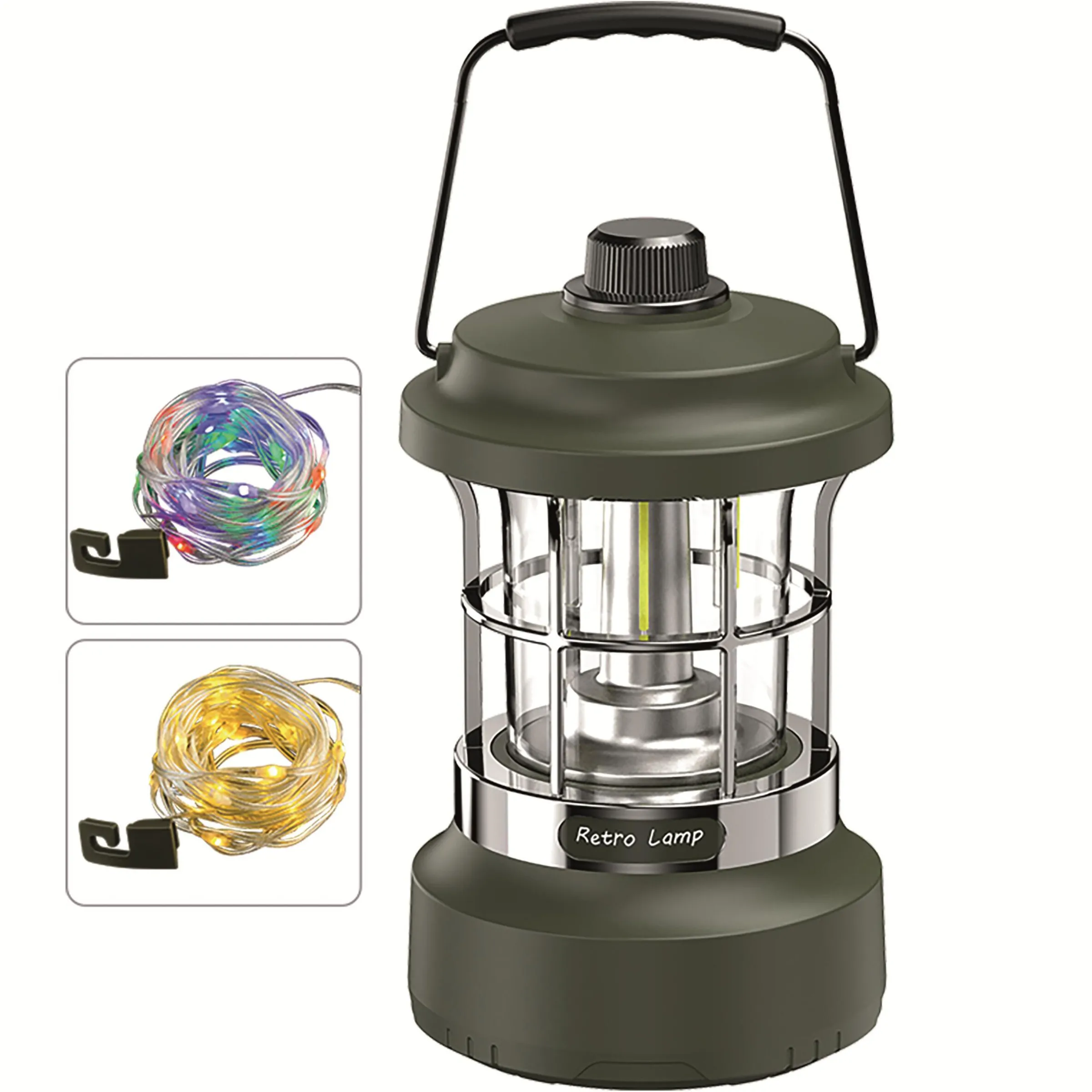 Lampe rechargeable avec guirlande lumineuse