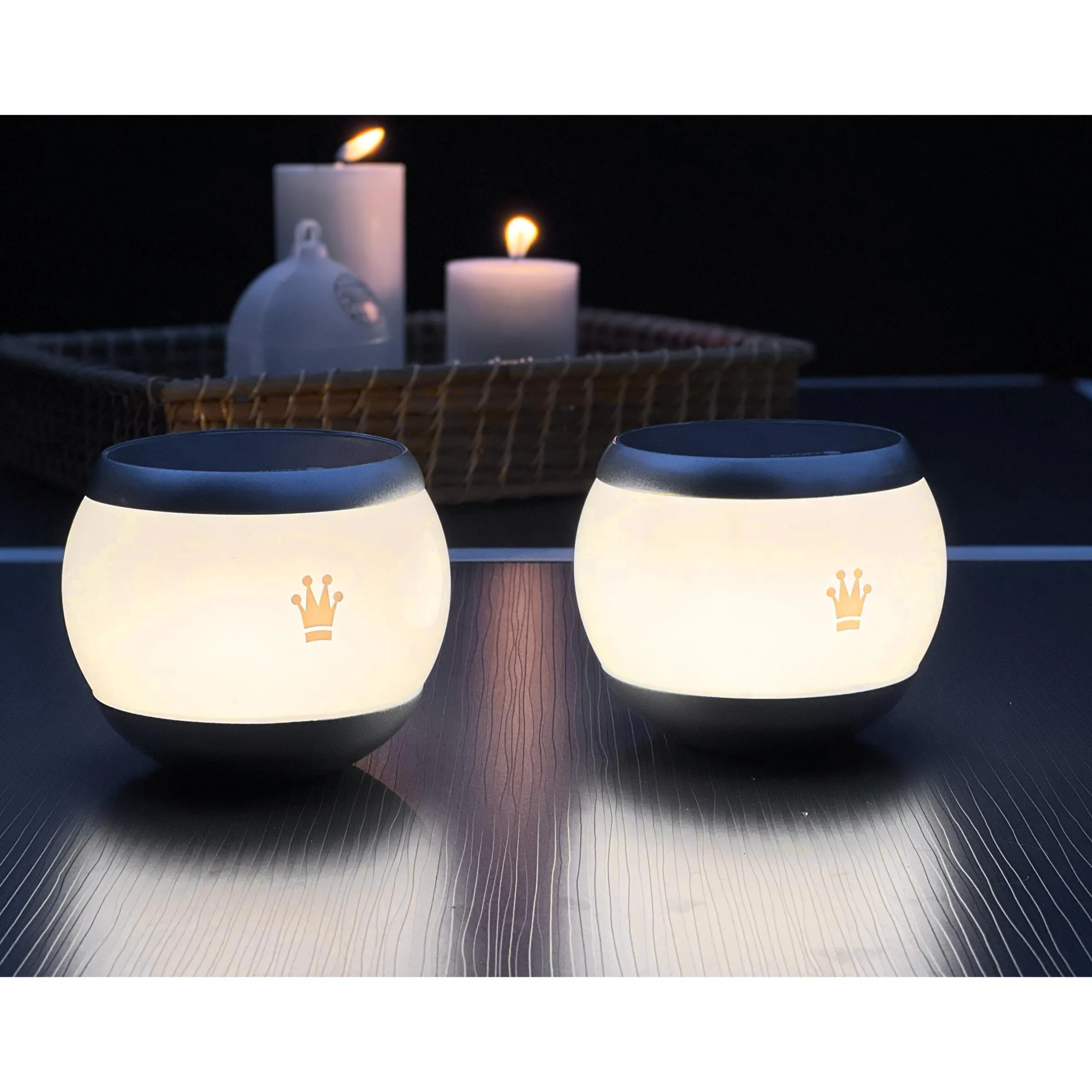 Lampe solaire pour pare-vent (2 pcs)