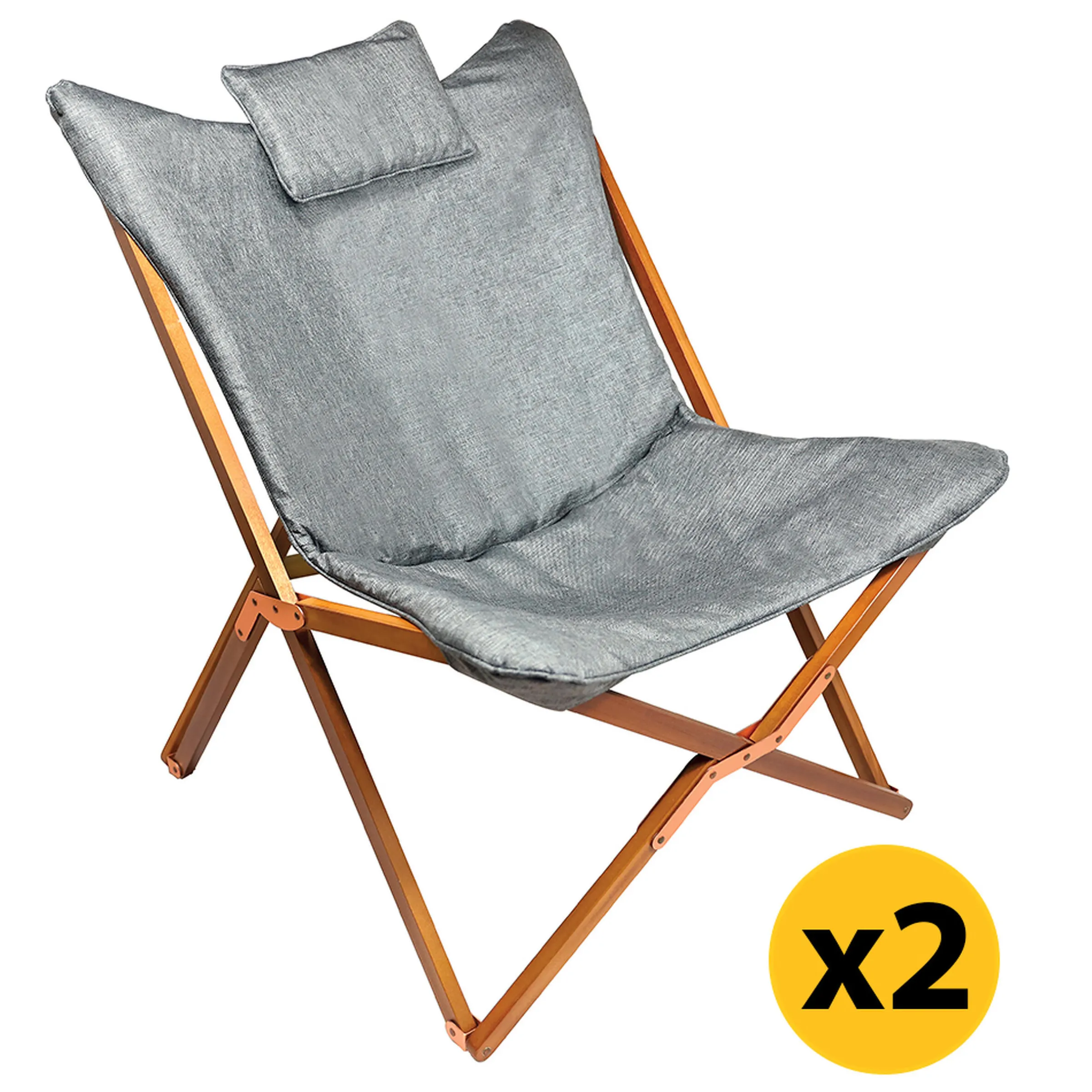 Lot de 2 Fauteuils Butterfly