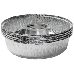 Lot de 5 Moules en aluminium avec couvercles pour four