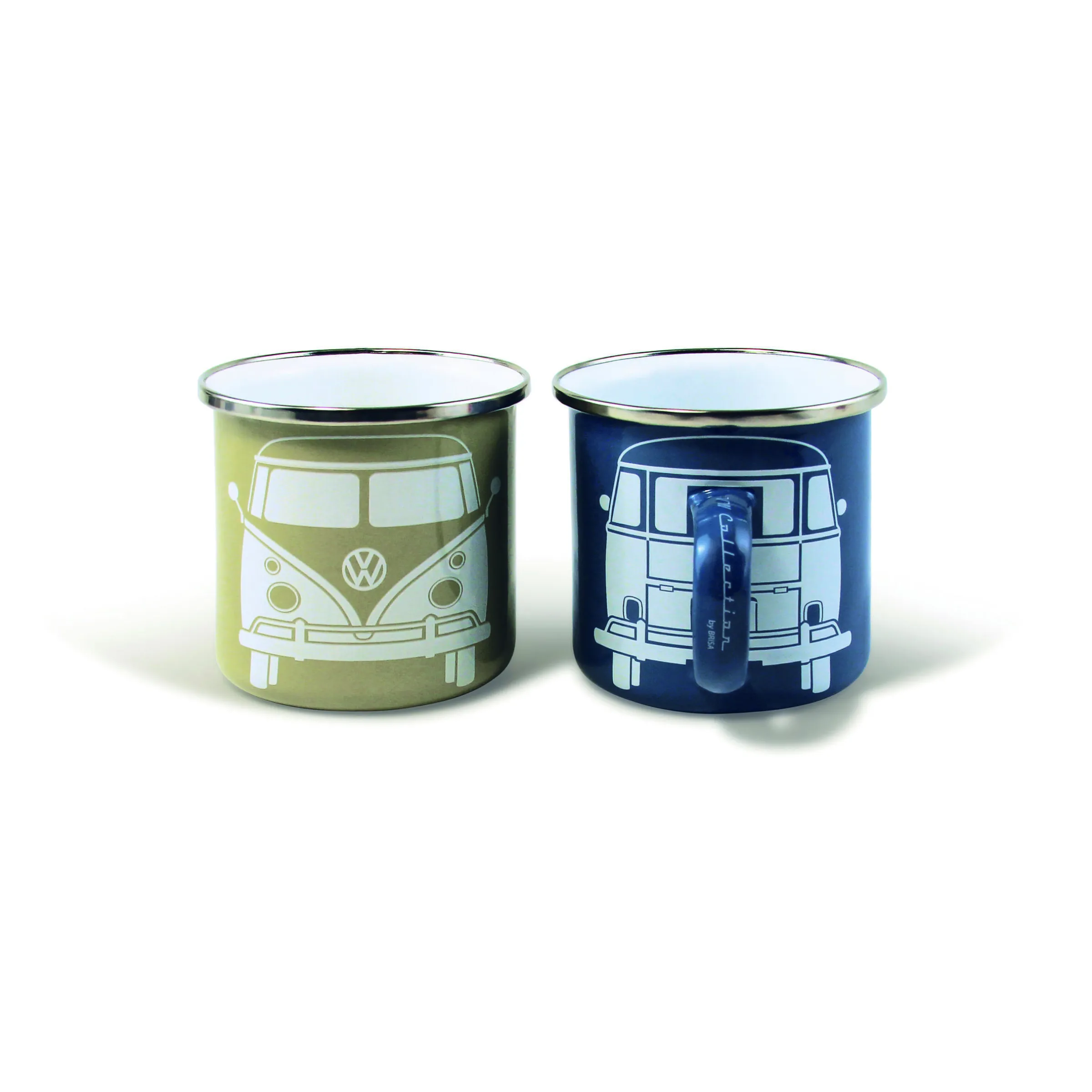 Lot de 2 Mugs émaillés Combi