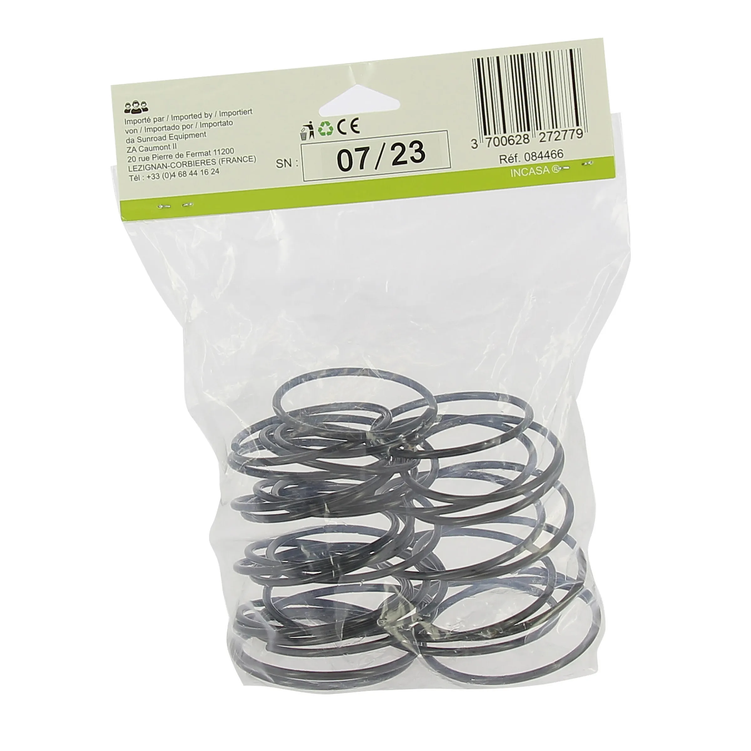 Lot de 6 supports de verre ressorts