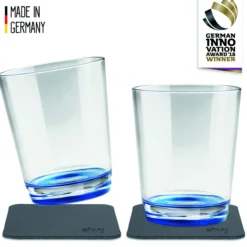 Lot de 2 verres à eau aimantés