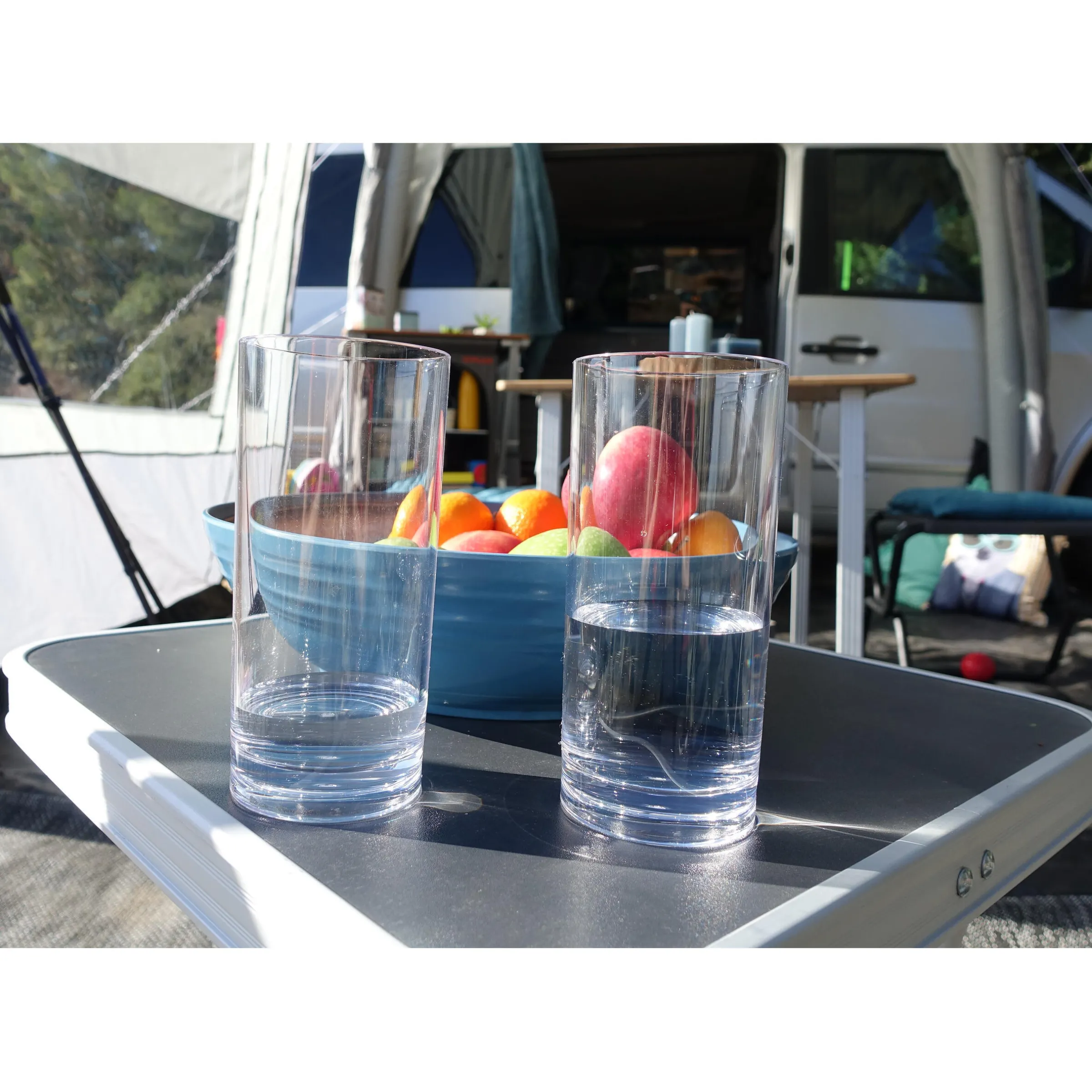 Lot de 2 verres à eau long drink en tritan
