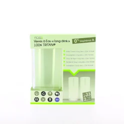Lot de 2 verres à eau long drink en tritan