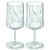 Lot de 2 verres à vin