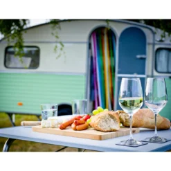 Lot de 2 verres à vin en cristal aimantés