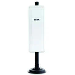 Mât aimanté + disque métalique pour antenne Wi-Fi longue portée.