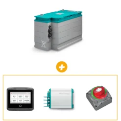 Pack Batterie Lithium, MLI Ultra 100Ah - Ecran de contrôle - Chargeur - Coupe batterie 2500A