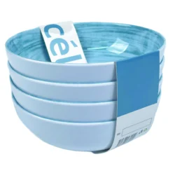 Pack 4 bols mélamine Céleste