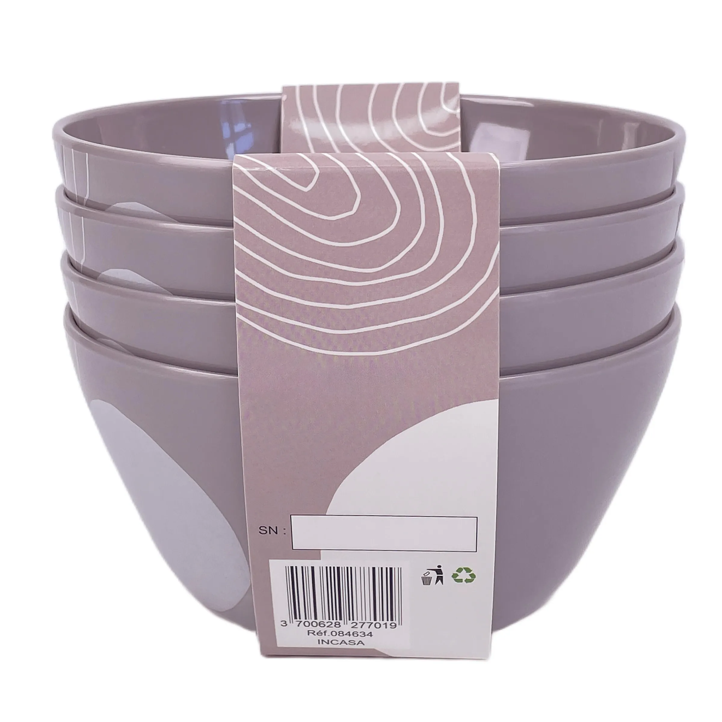 Pack 4 bols mélamine Harmony