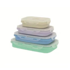 Pack 4 boîtes alimentaires rétractables
