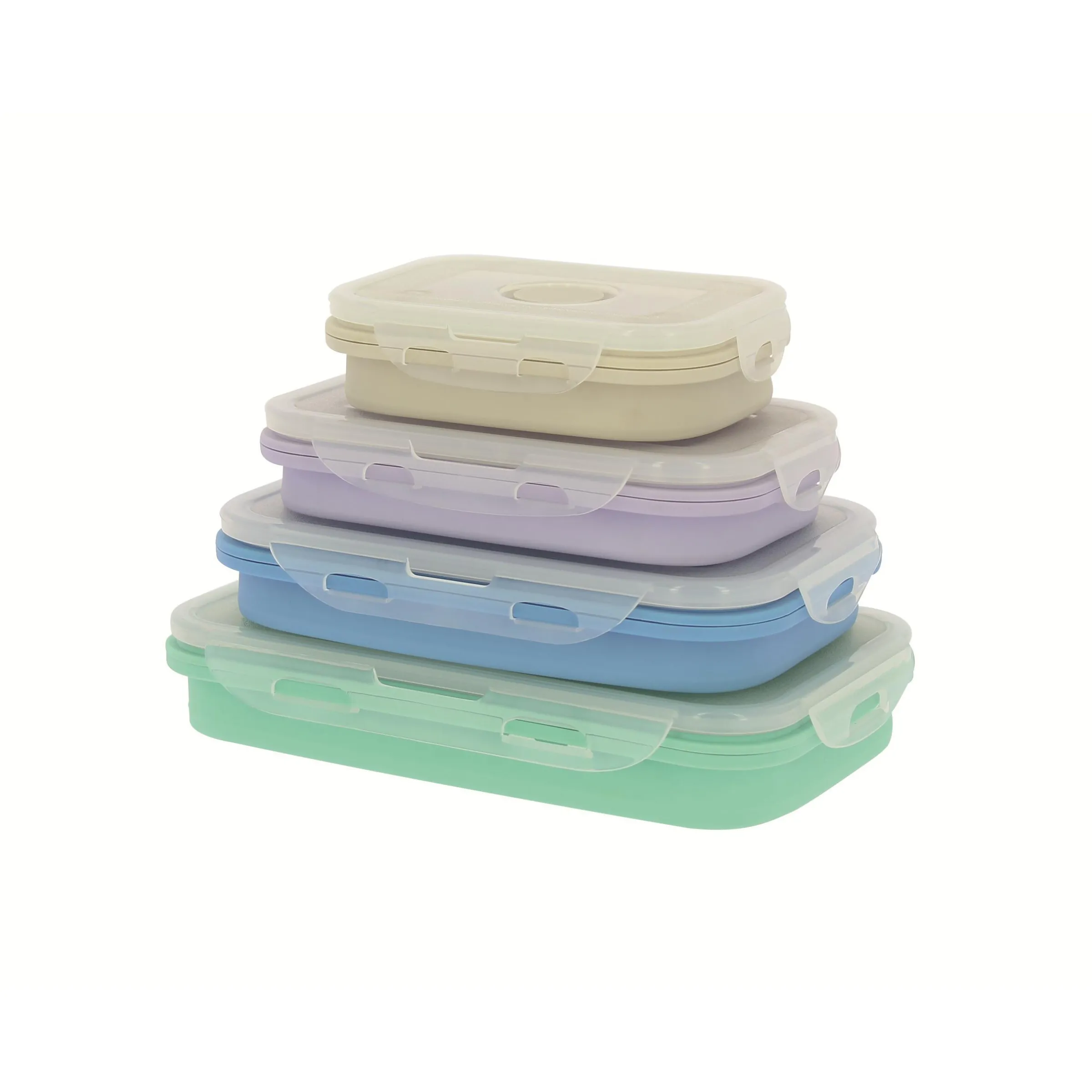 Pack 4 boîtes alimentaires rétractables