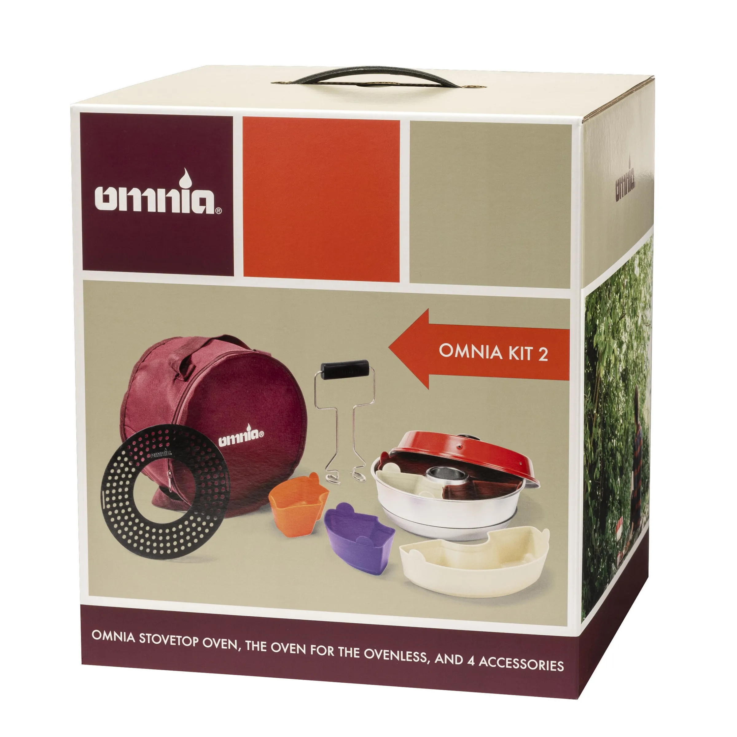 Pack2 : Four + Plaque de cuisson + Sac + Lot de 6 moules en silicone + Poignée de levage