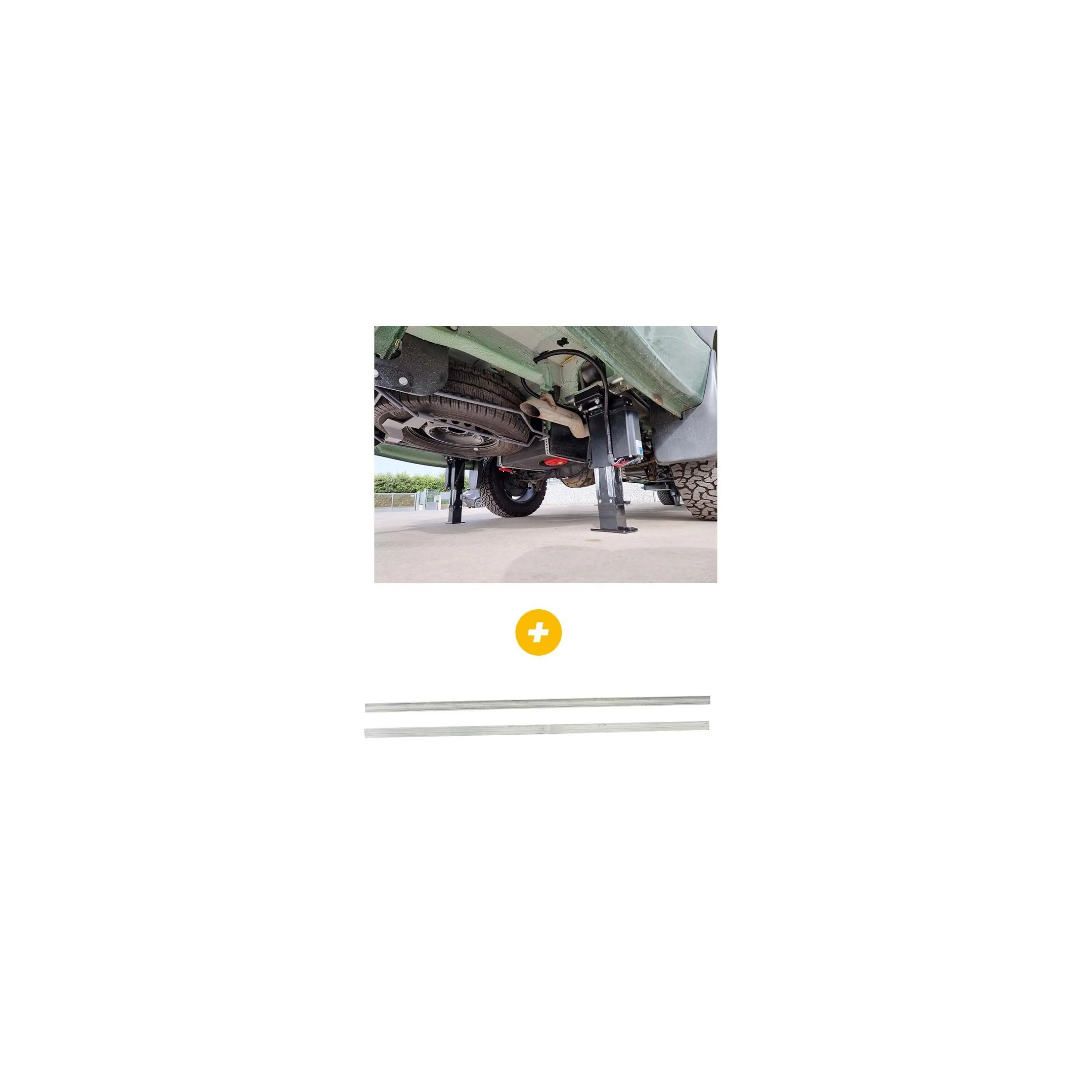 Pack Jeu d'adaptateurs Autolift 4 Fiat X250-X290 Euro 6, châssis Alko + Kit 4 vérins électriques