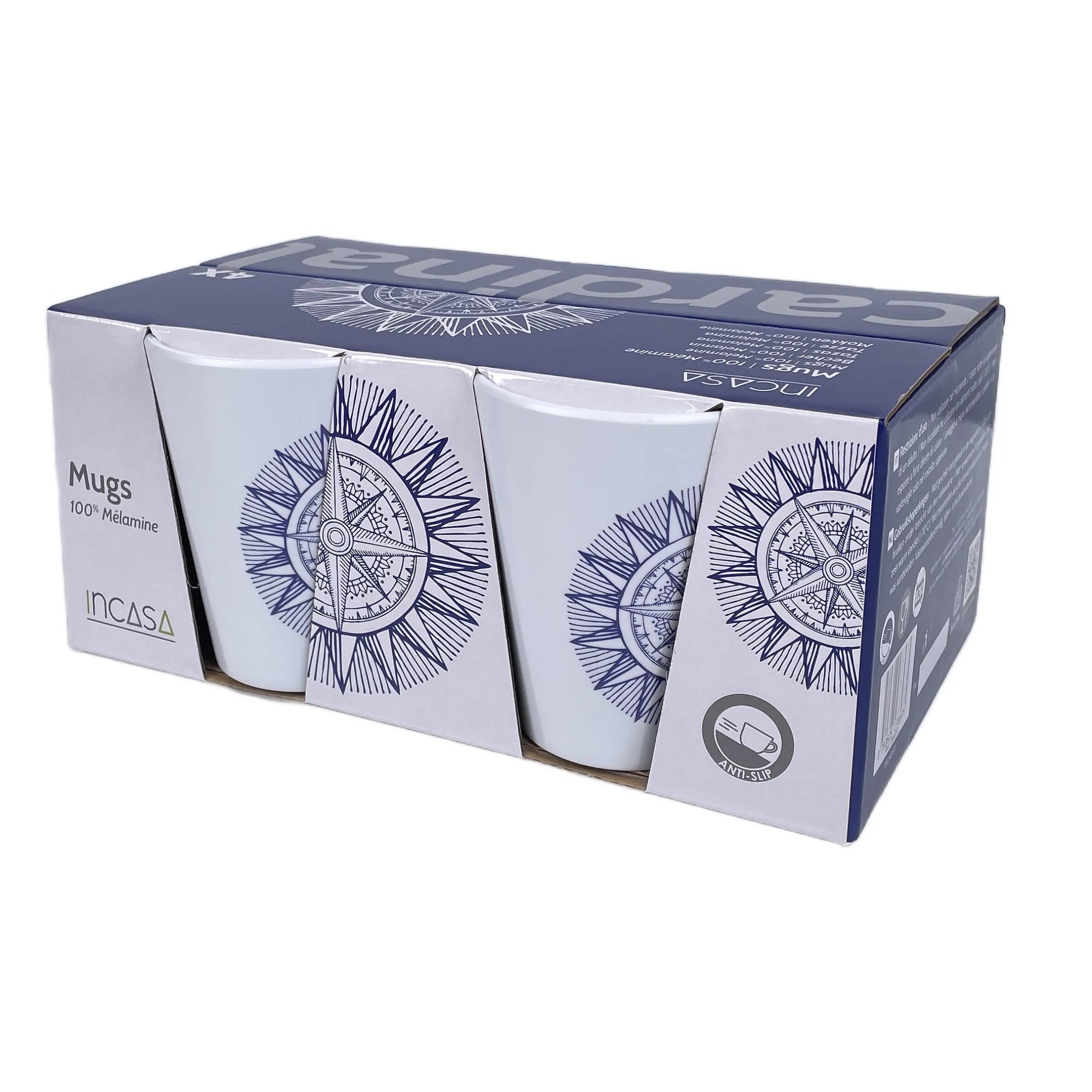 Pack 4 mugs mélamine Cardinal