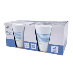 Pack 4 mugs mélamine Olympia