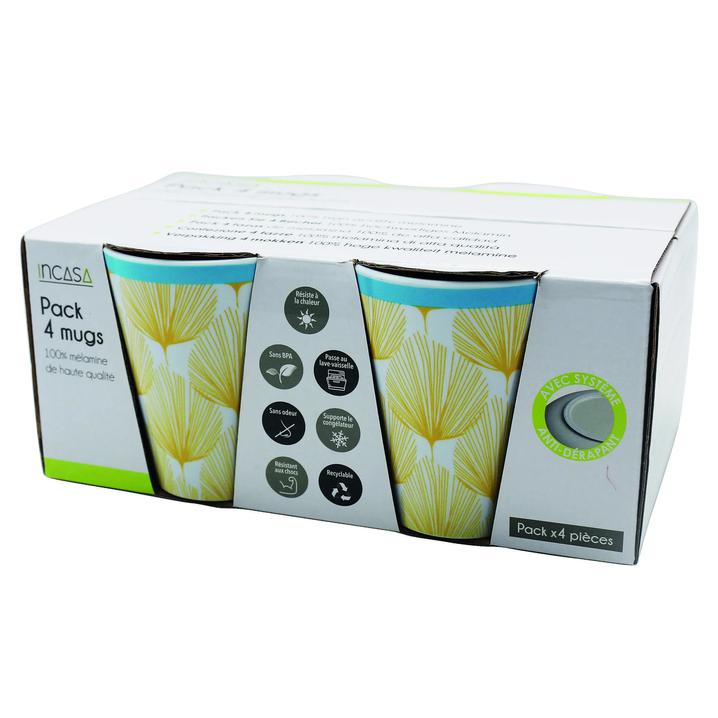 Pack 4 mugs Paon