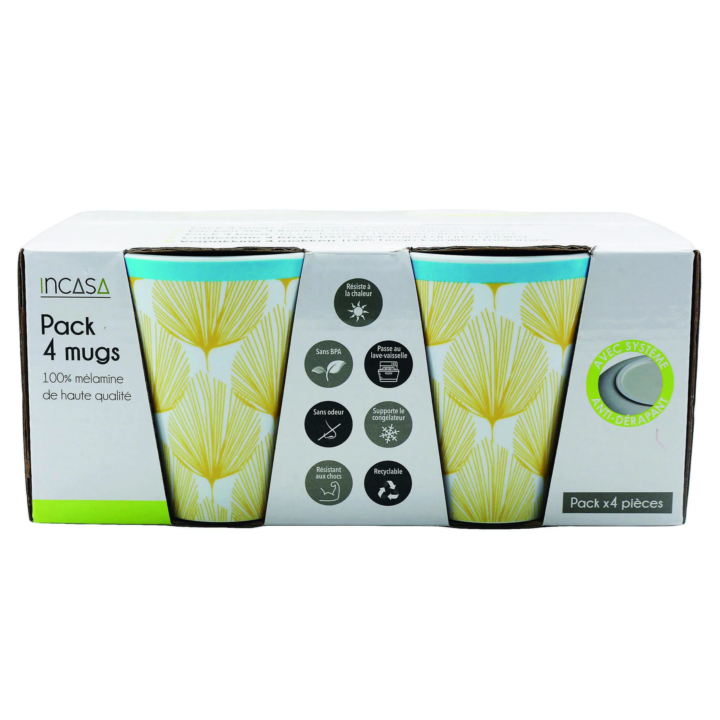 Pack 4 mugs Paon