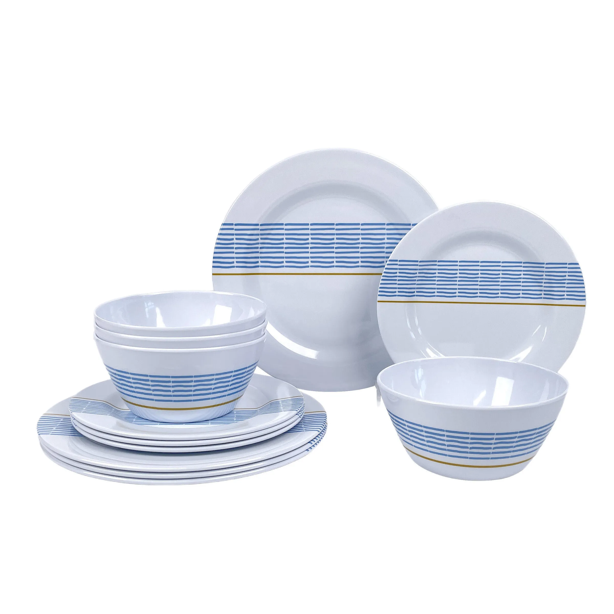Pack vaisselle mélamine 12 pièces Olympia