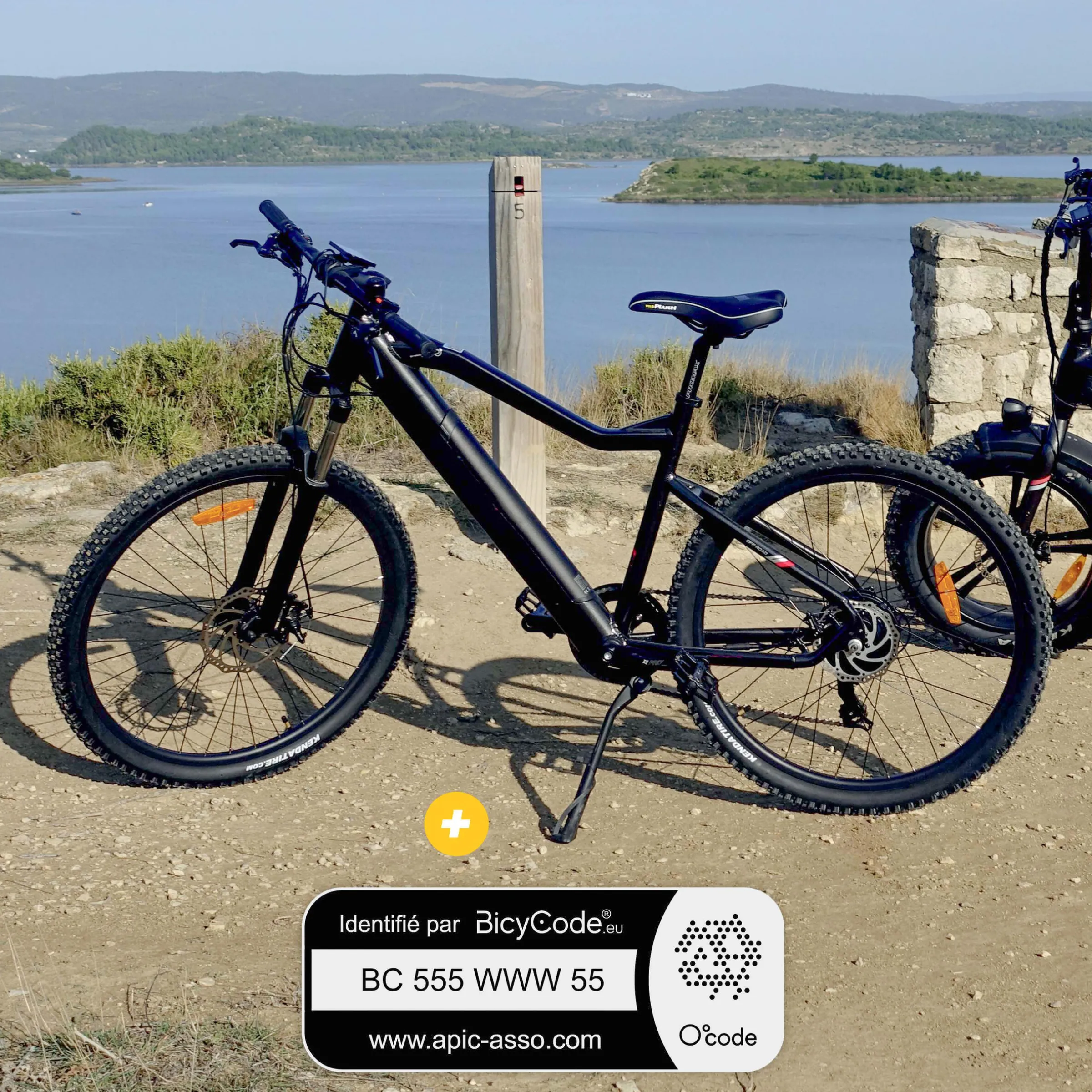 Pack Vélo à assistance électrique 27.5'' ALL ROAD Noir + Marquage BicyCode
