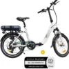 PackVélo à assistance électrique pliant 20 Pouces Blanc Confort + Marquage BicyCode