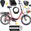 Pack Vélo à assistance électrique Confort 20'' Rouge 10,4Ah + Marquage BicyCode