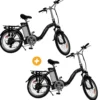 Pack 2 Vélos à assistance électrique pliants 20" Gris Anthracite Classic