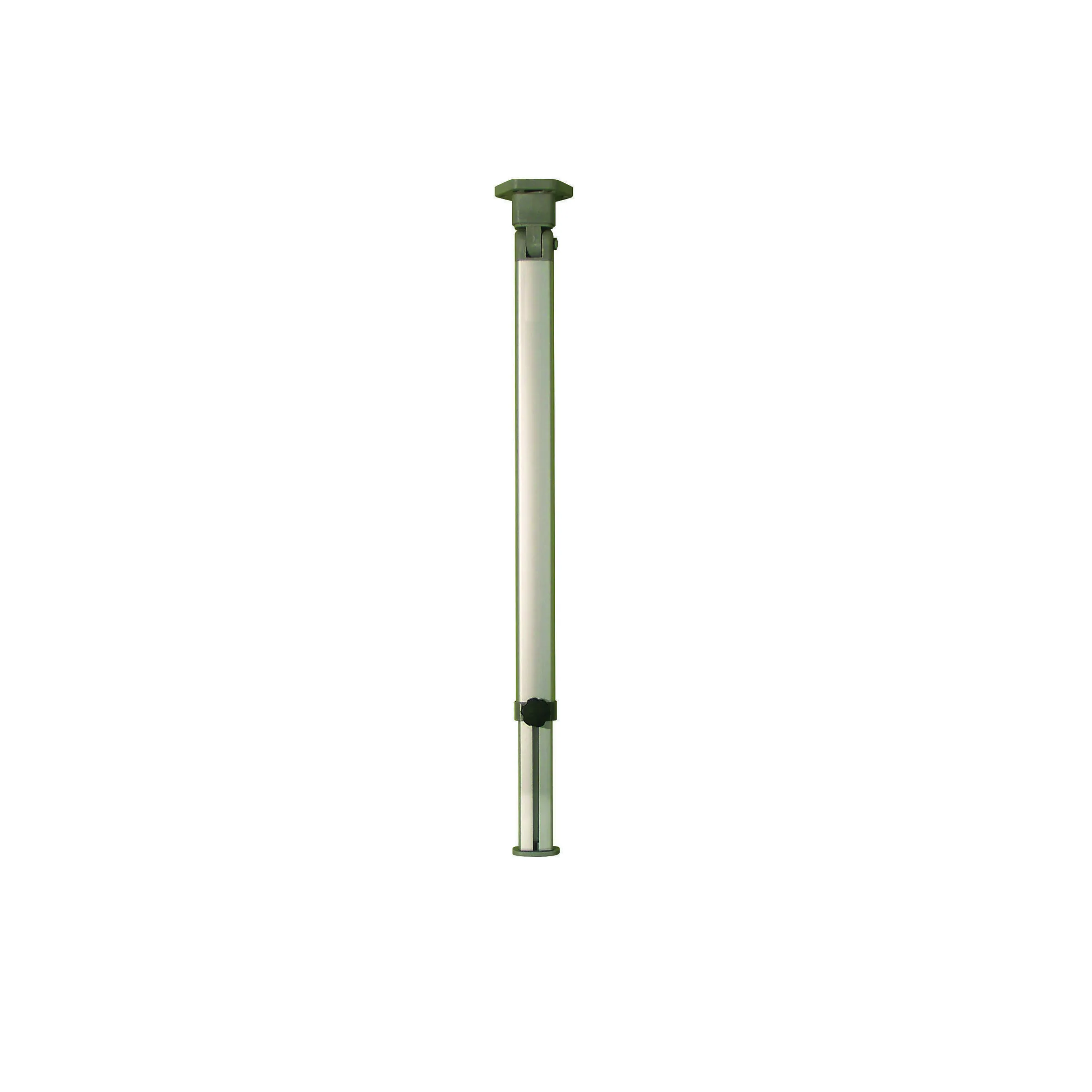 Pied de table basculant aluminium anodisé coulissant