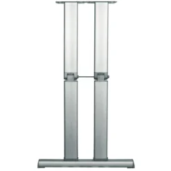Pied de table basculant aluminium double