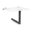 Pied de table ovale en aluminum pivotant par le millieu - 675 mm