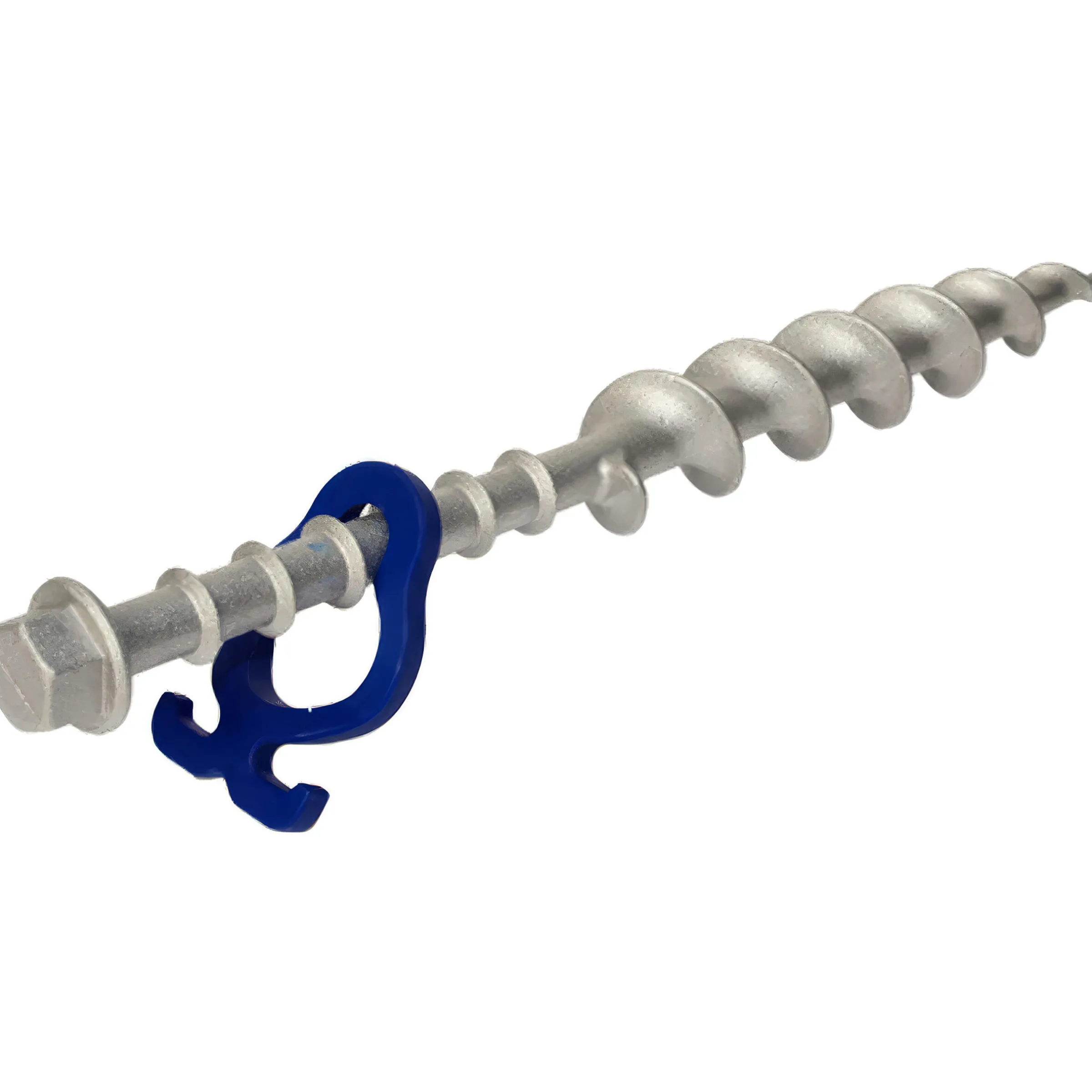 Piquet à visser Long Aluminium 31 cm - Lot de 2