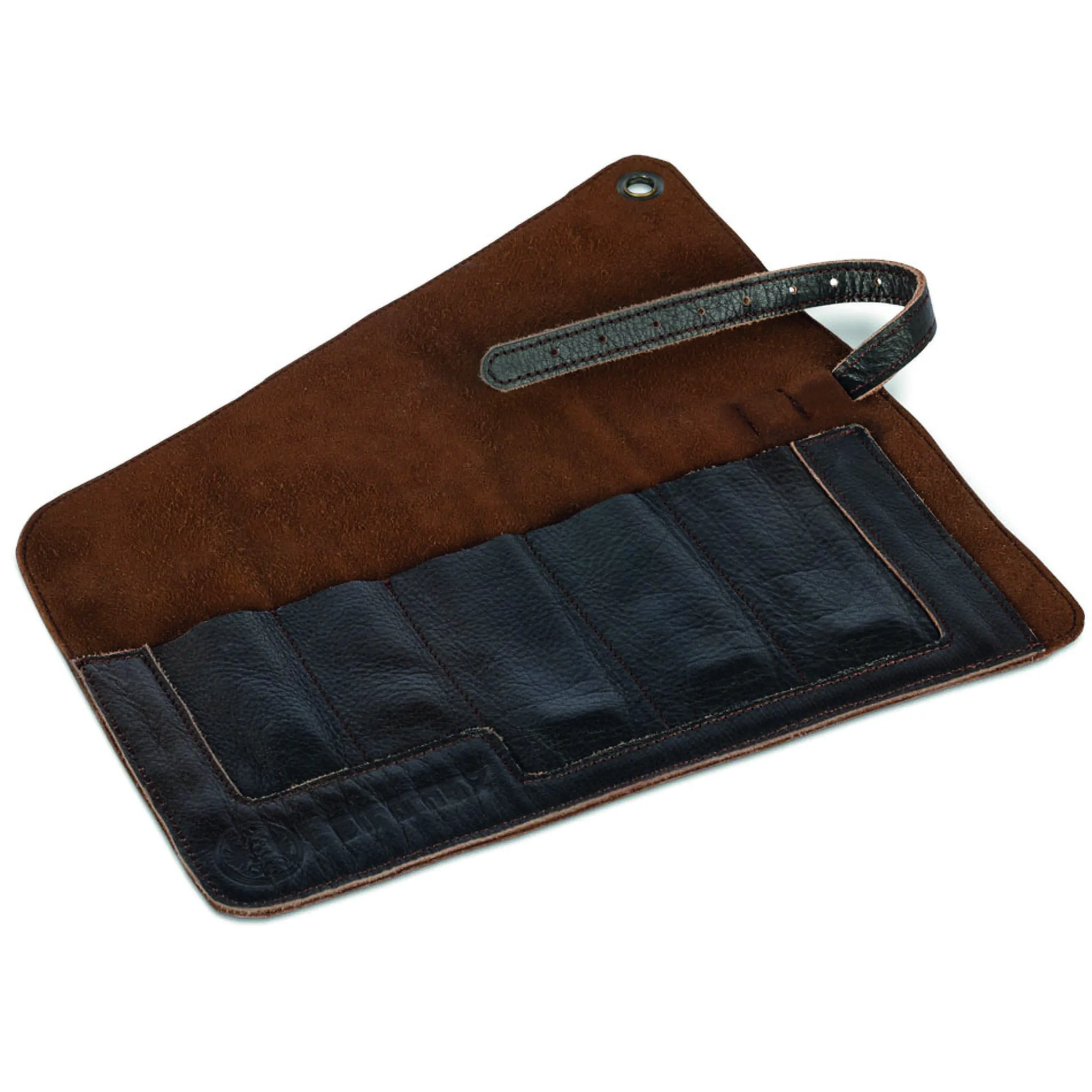 Pochette à couverts en cuir