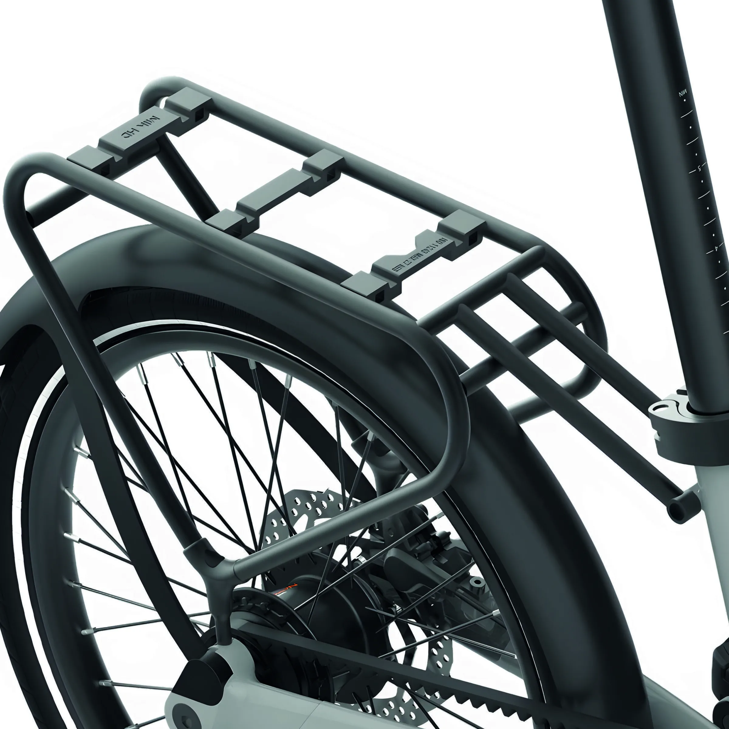 Porte-bagages noir pour vélo musculaire PRO20 NE