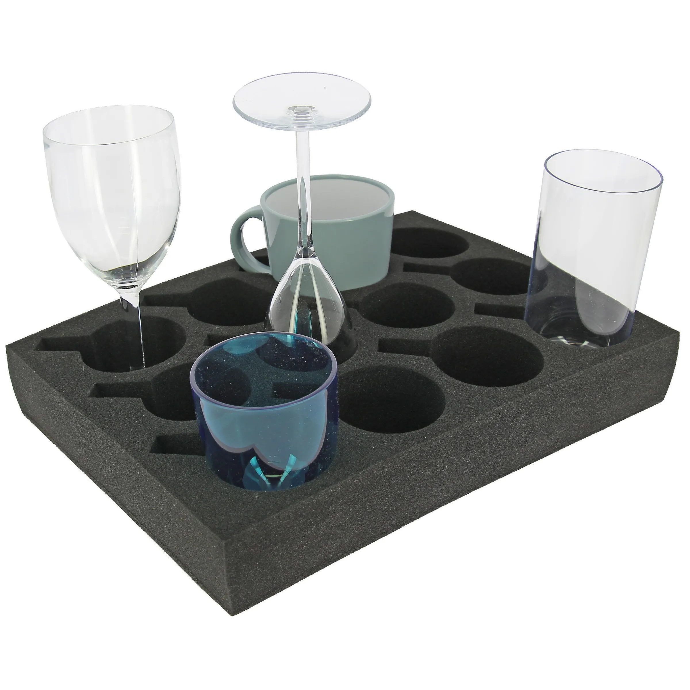 Porte verres en mousse